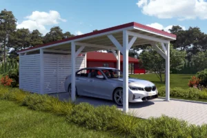Carport Ralf 26 m² mit Geräteraum