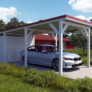 Carport Ralf 26 m² mit Geräteraum