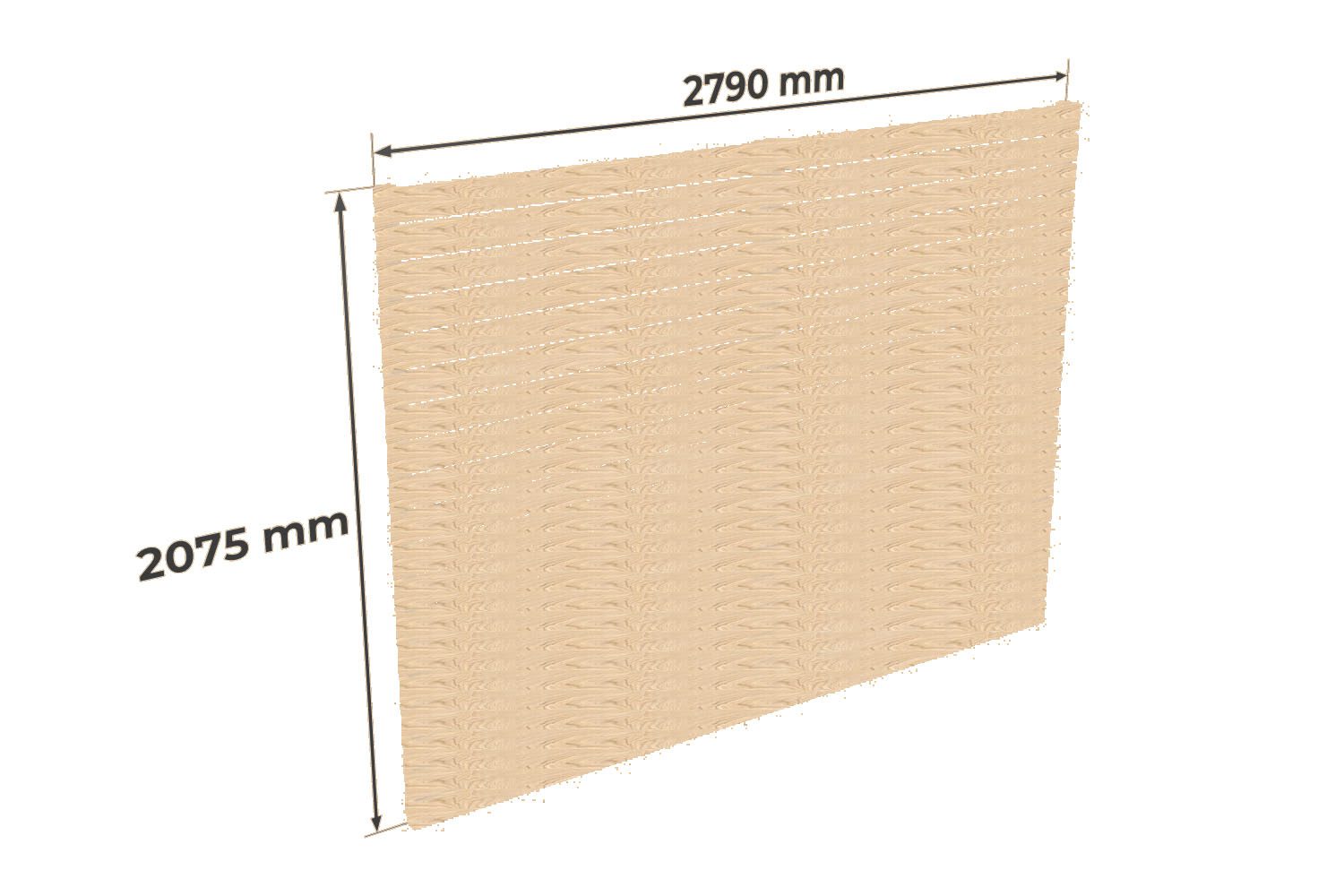 Rear wall image natural
