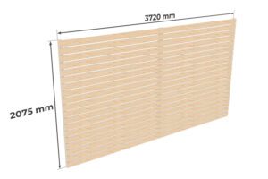 Rückwand für Carport Ralf 24m²