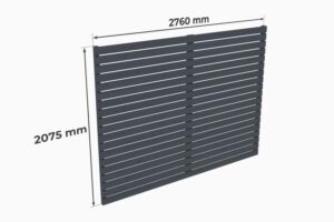 Rückwand für Carport Ralf 18m² und 26m²