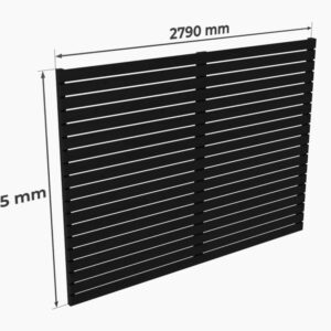 Rückwand für Carport Ralf 36m² und 52m²